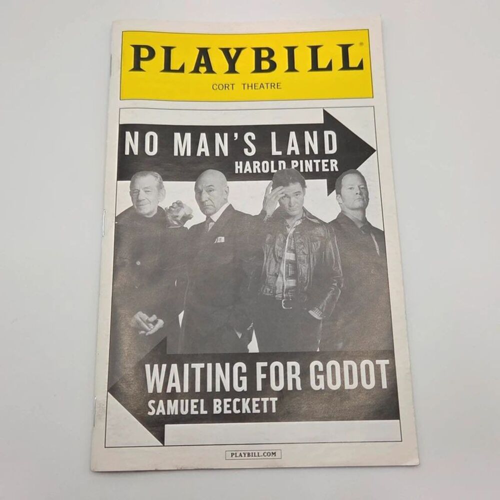 Playbill No Man's Land Waiting for Godot Patrick Stewart Ian McKellen